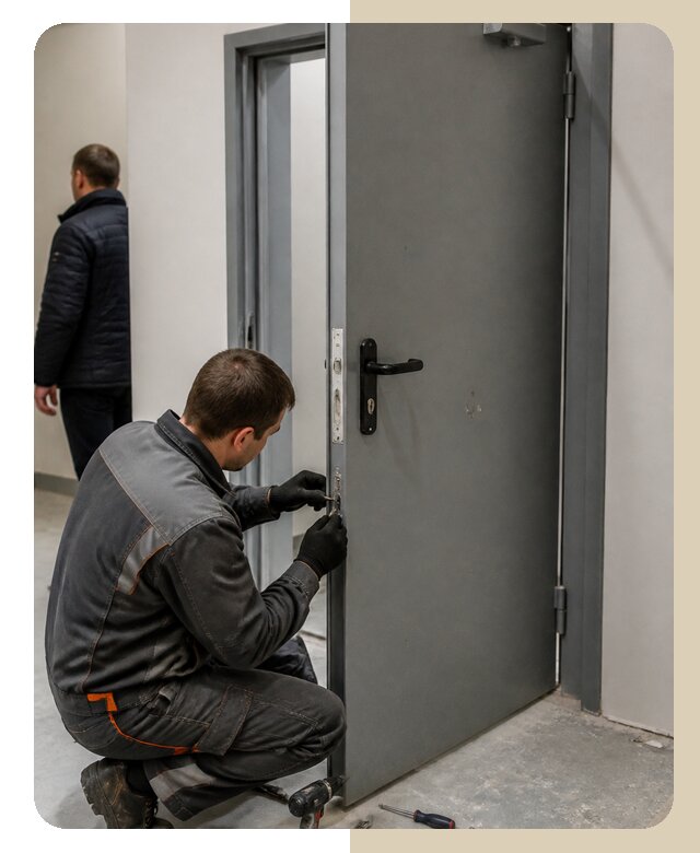 Ремонт противопожарной двери в Гатчине по цене 6679 р. | ДвериЛегко-Гтч