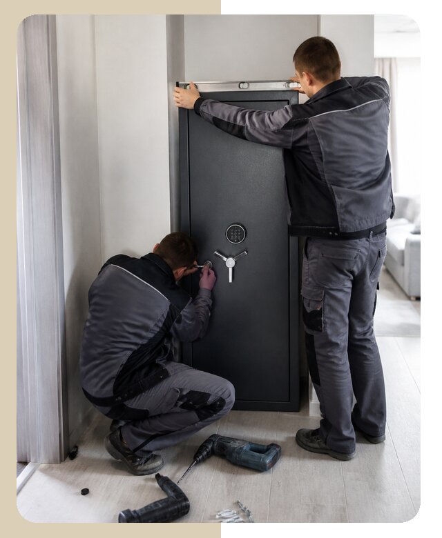Профессиональная установка сейфа в квартире в Гатчине